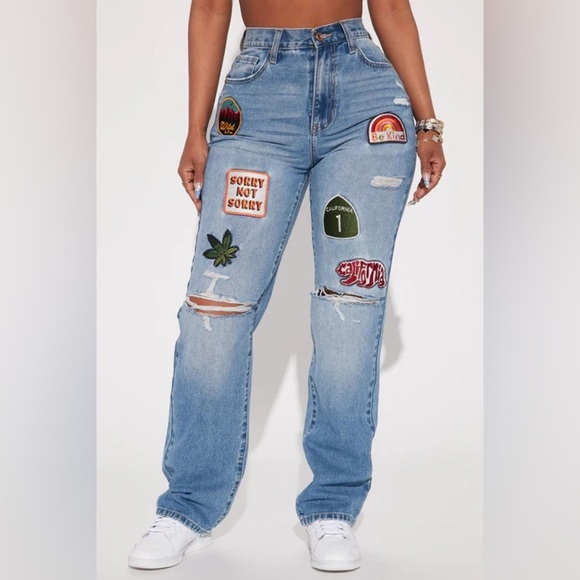 California High Rise Straight Leg Jeans - Medium - Picture 1 of 7